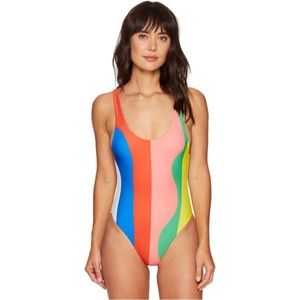 Mara Hoffman Women's Beach Ball High Cut Maillot